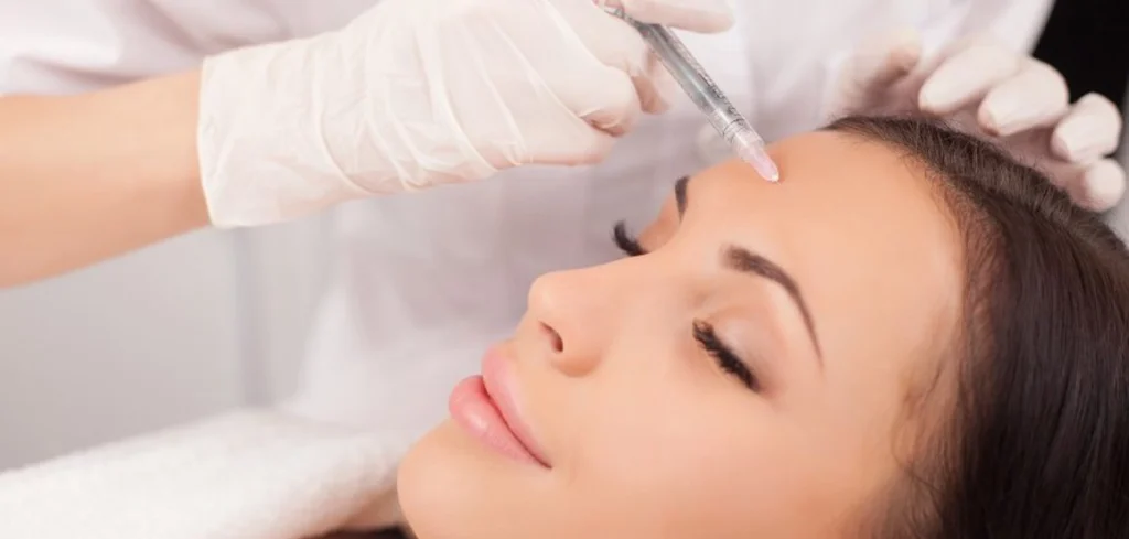 Woman receiving Dysport injection in George UT | MaVie Med Spa