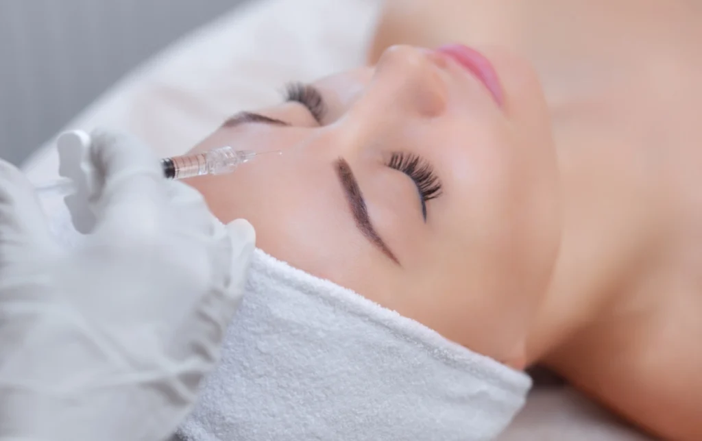 Woman receiving Xeomin treatment in George UT | MaVie Med Spa